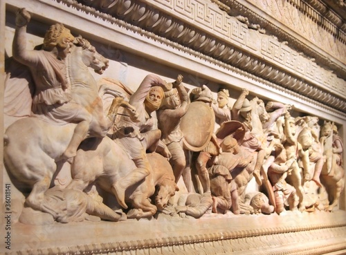 Great Alexander's Sarcophagus Detail, Istanbul