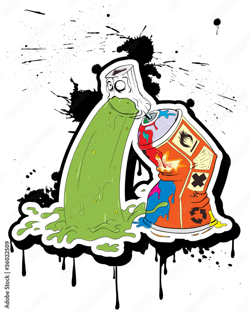 Obraz premium Spray-belches _ Graffiti