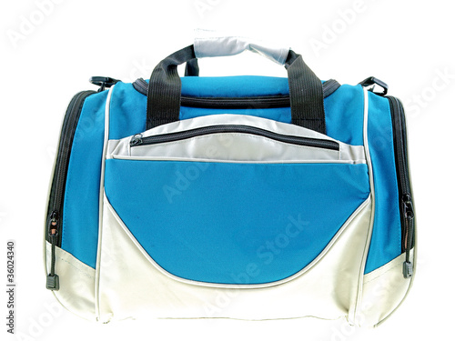 sports bag isolated on white background