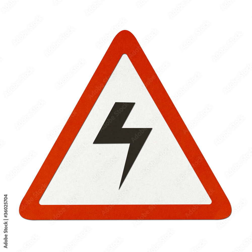 Traffic sign recycled paper
