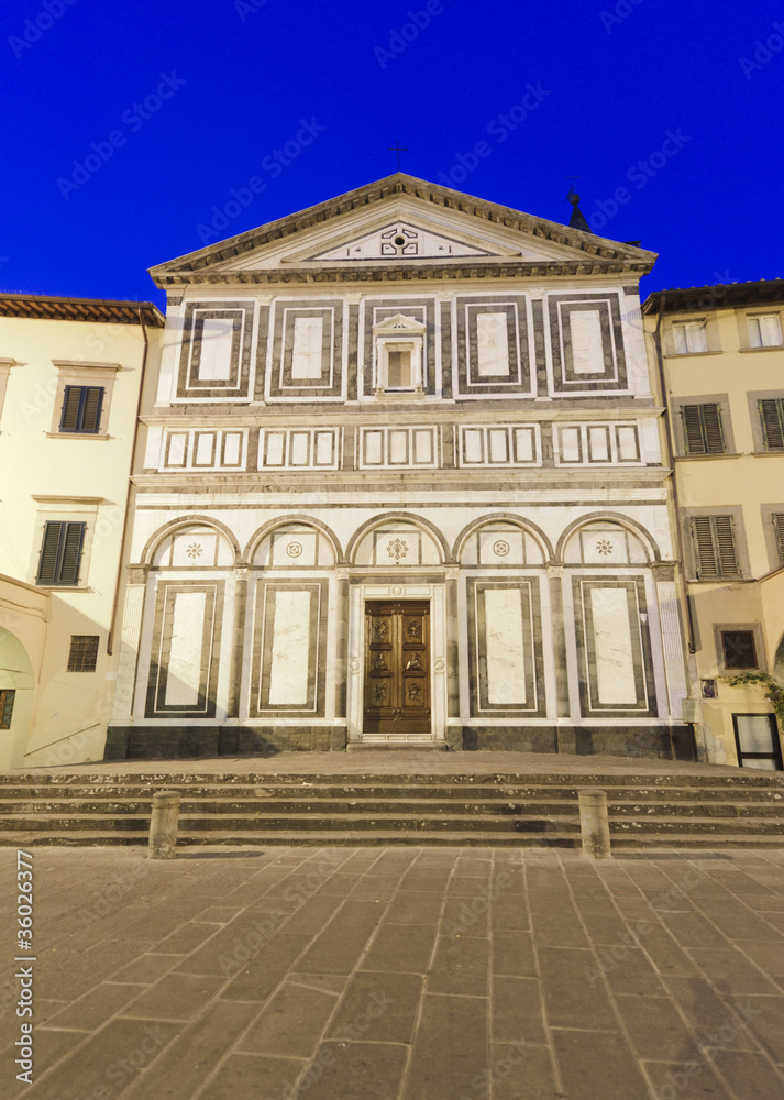 Obraz premium Empoli (Florence), church by night