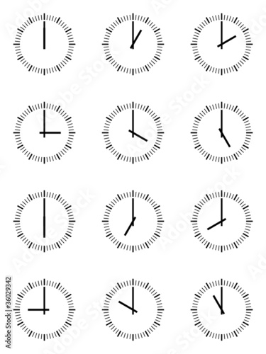 clock icons