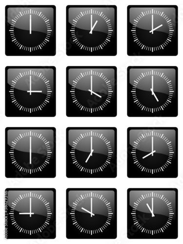 clock icons