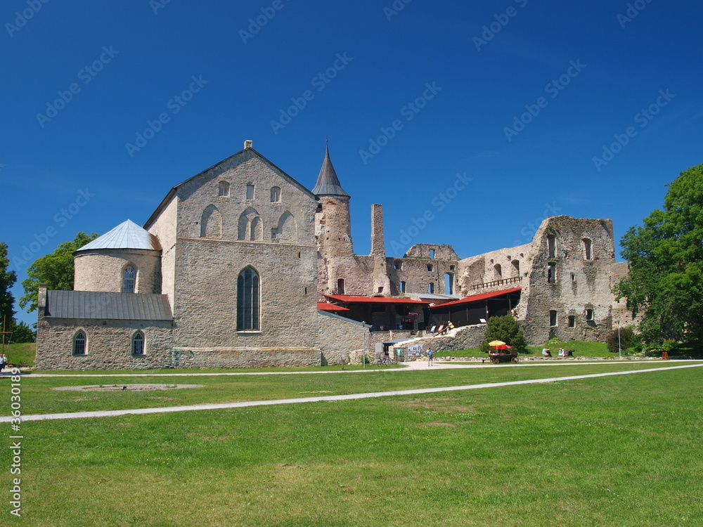 Haapsalu Episcopal Castle in clear day