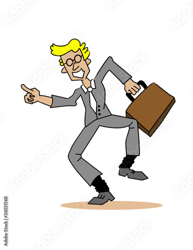 Happy Businessman! Vector / Clip Art
