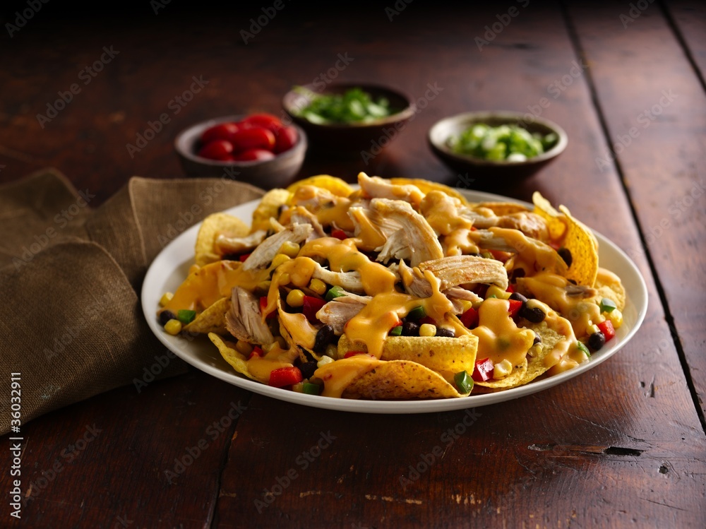 Roasted Chicken Nachos Roasted Chicken Nachos