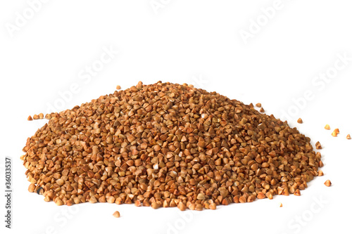 buckwheat bunch isolated on white background