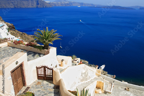 view of Fira town - Santorini