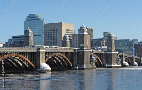 Boston scenery with bridge and river © PRILL Mediendesign