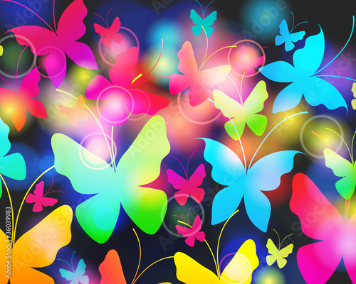 Beautiful summer butterflies