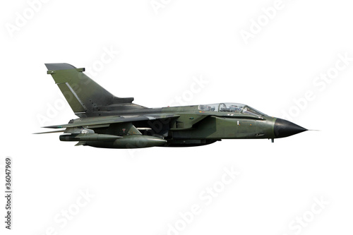 Obraz na płótnie Isolated fighter jet