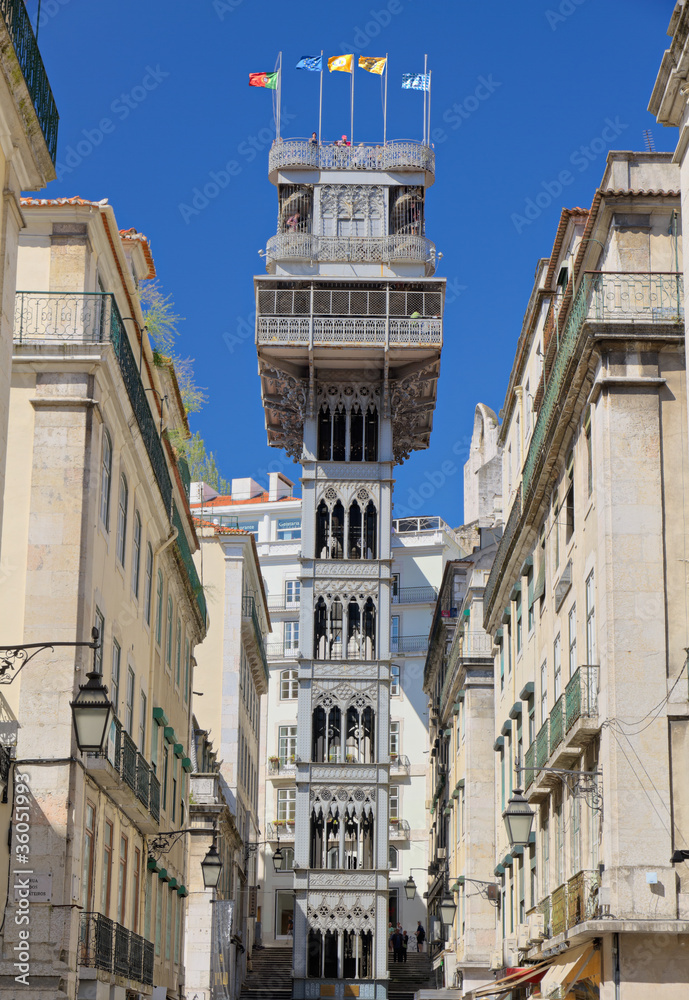 Santa Justa Lift Lisbon, Portugal