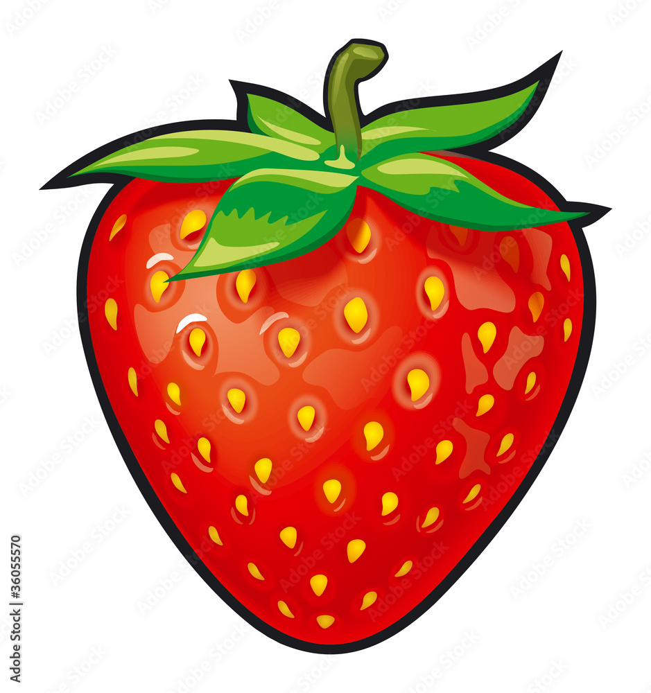 Fototapeta premium illustration of strawberry