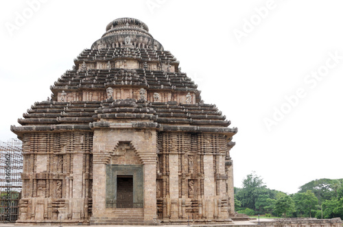 Beautiful Sun temple Konark, above the second level of porch photo