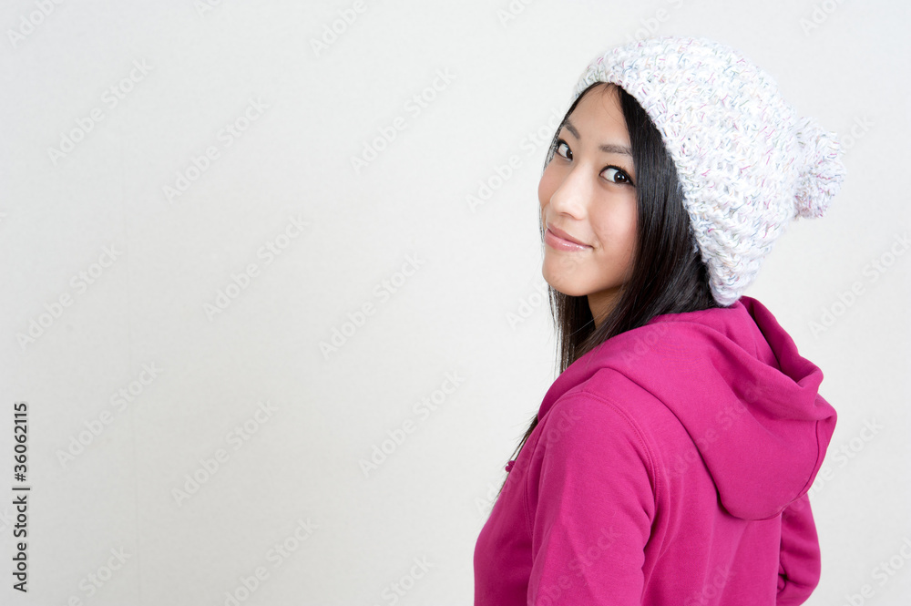 a portrait of attractive asian woman a portrait of attractive asian woman