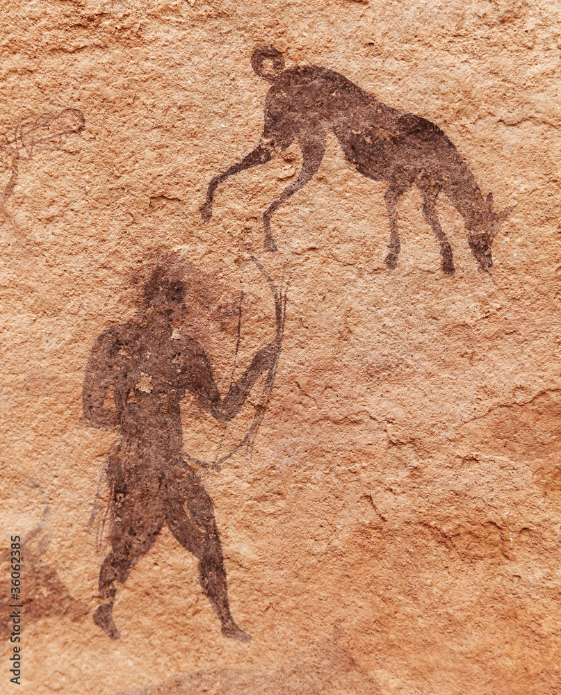 Fototapeta premium Rock paintings of Tassili N'Ajjer, Algeria