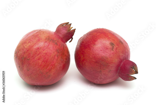two pomegranate