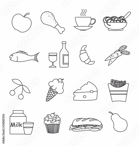 food and drink icons photo