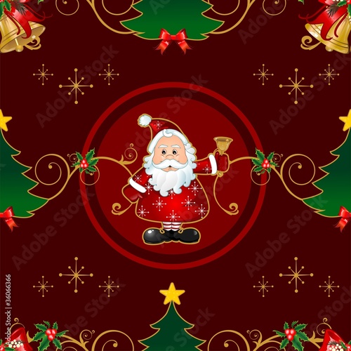 Seamless Christmas red background