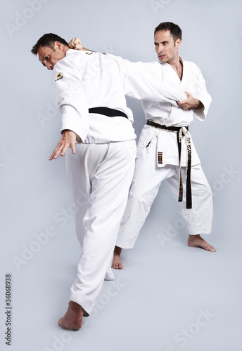 Karate vs Taekwondo, Partnertraining 03