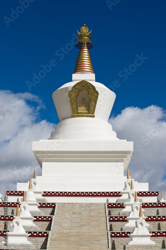 Tibetan white Pagodas