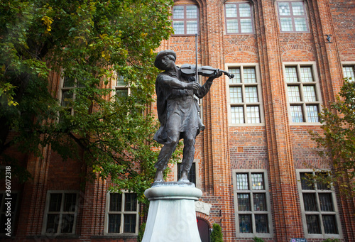 Obraz na plátně Monument Flisak in Toruń,Poland