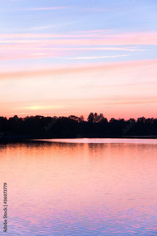 Obraz premium Pink sunset