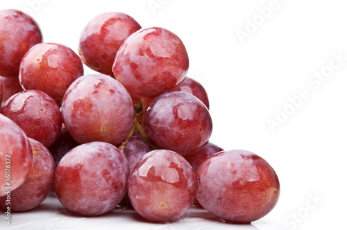 red fresh grapes