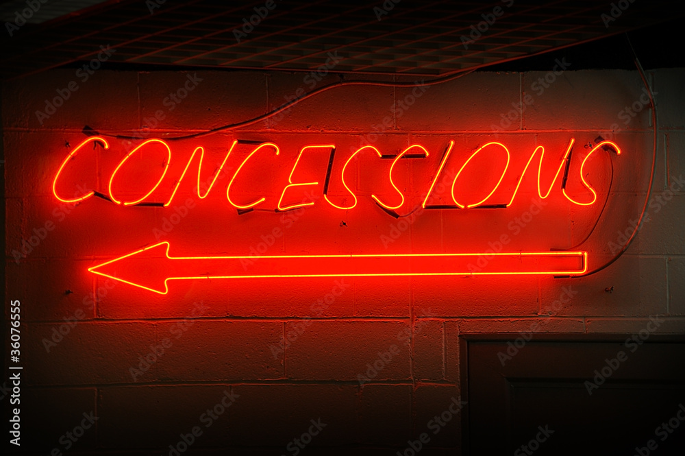 Concessions Neon Sign