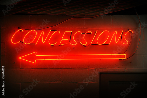Concessions Neon Sign