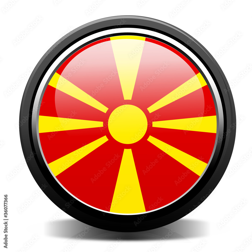 Macedonia flag button Macedonia flag button