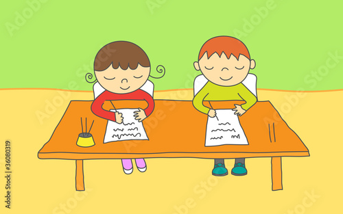 Kids at school