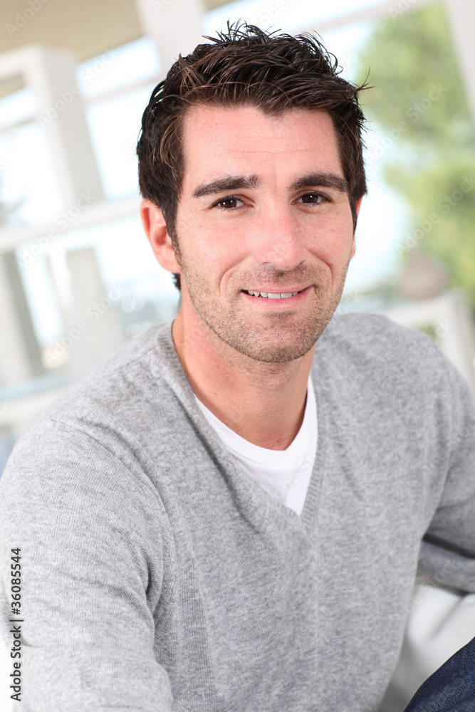 Portrait of smiling relaxed man Portrait of smiling relaxed man