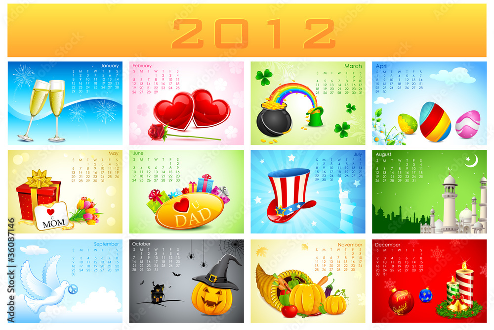 2012 Holiday Calendar