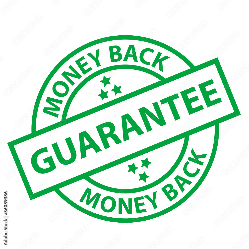MONEY BACK GUARANTEE Marketing Stamp (price promise sticker tag) MONEY BACK GUARANTEE Marketing Stamp (price promise sticker tag)