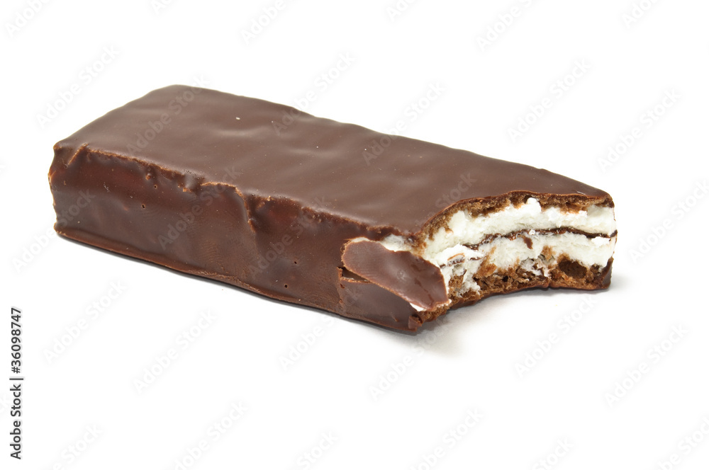 Chocolate bar with skimmings filling bit Chocolate bar with skimmings filling bit