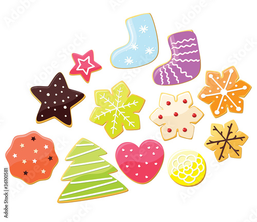 Set of gingerbread