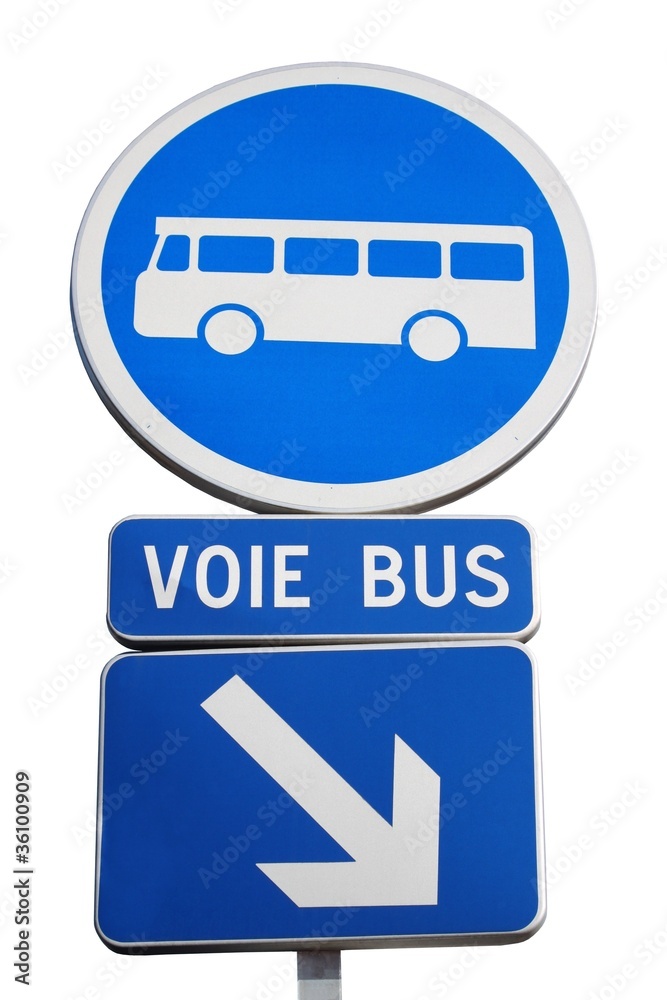 Panneaux de signalisation de voie pour les bus Panneaux de signalisation de voie pour les bus