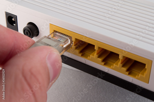 Naklejka Lan internet connect