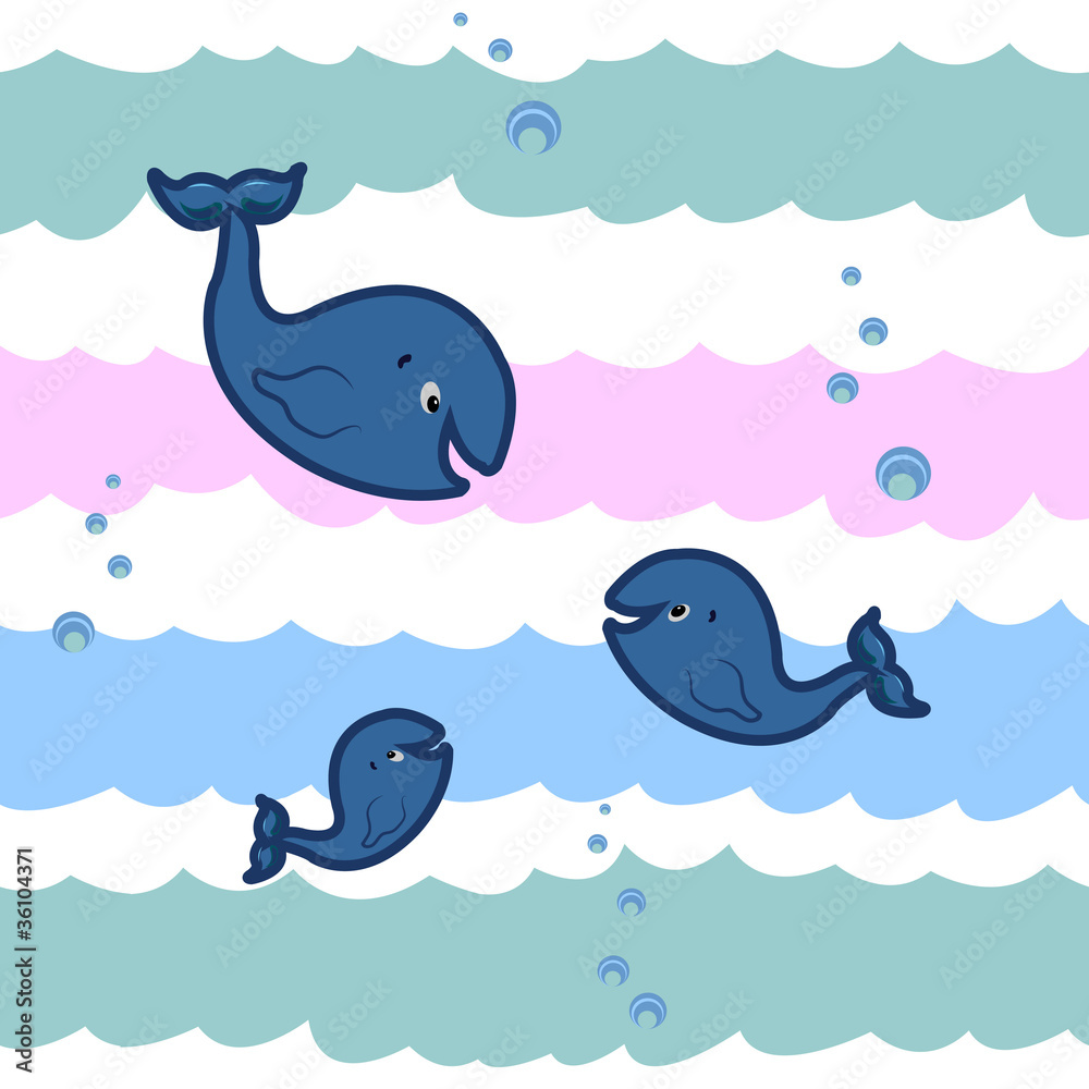 whales and waves whales and waves