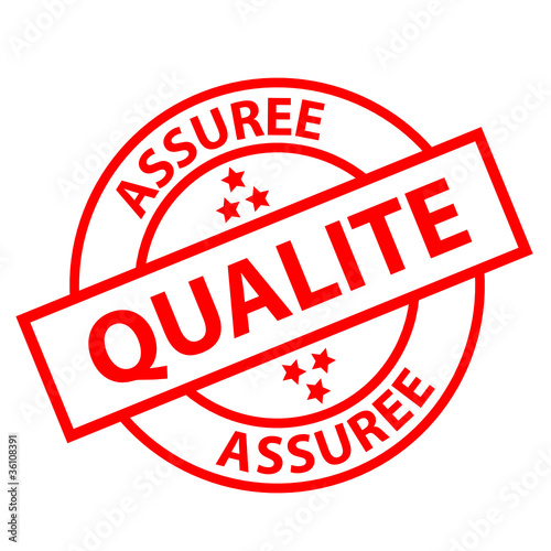 Tampon Publicitaire "QUALITE ASSUREE" (marketing publicité)