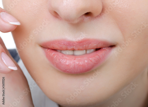 Принти на полотні female sensual lips closeup
