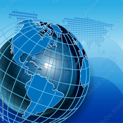 blue globe
