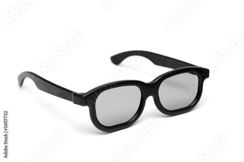 Glasses with a black frame