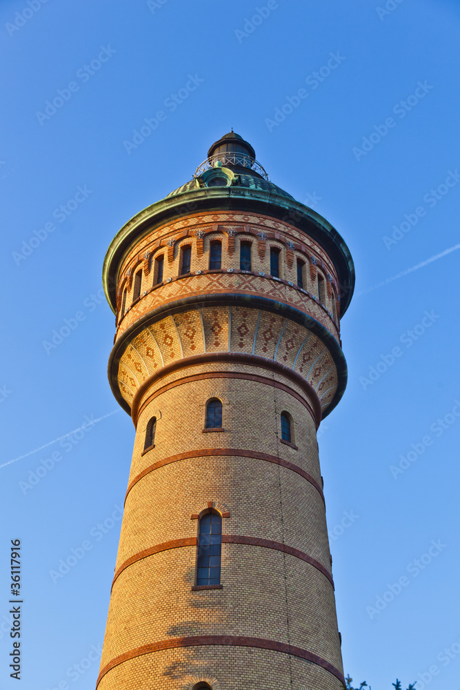famous water tower in Wiesbaden Biebrich