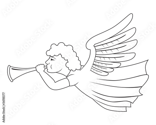 angel with trumpet