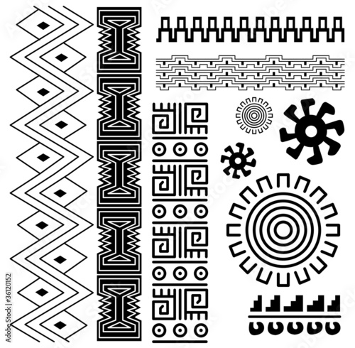 Ancient american pattern photo