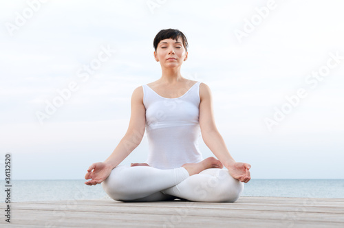 Lotus pose yoga