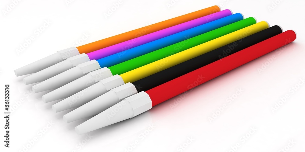 Fototapeta premium colorful markers