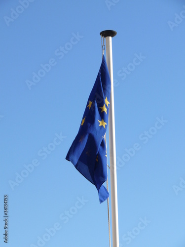 Schlaffe EU-Fahne